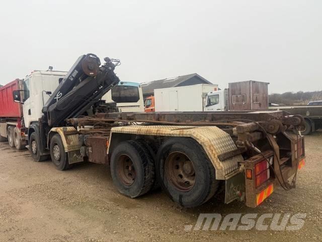 Scania R 380 Vlakke laadvloer met kraan
