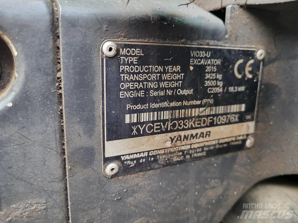 Yanmar Vio 33 U Minigraafmachines < 7t