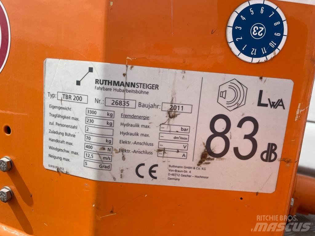 Ruthmann TBR 200 Auto hoogwerkers