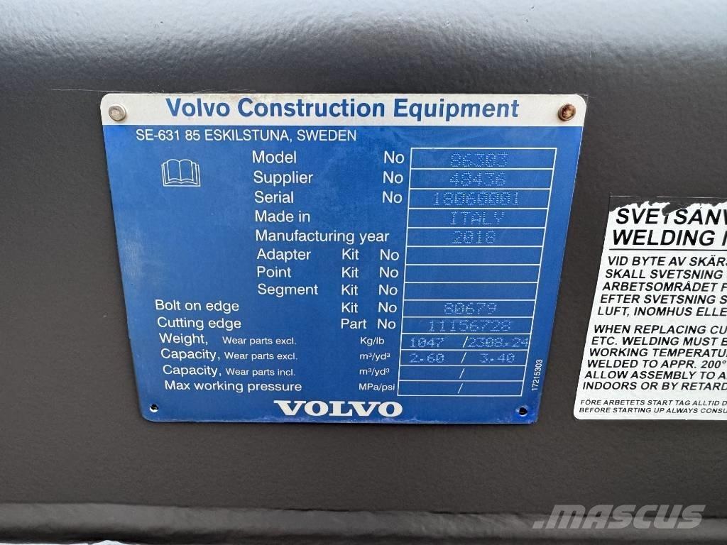 Volvo 2.6m GP Bucket Bakken