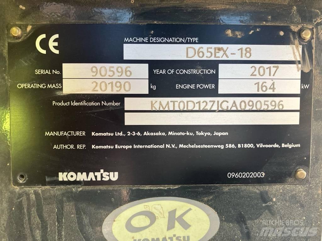 Komatsu D65 EX-18 Rupsdozers