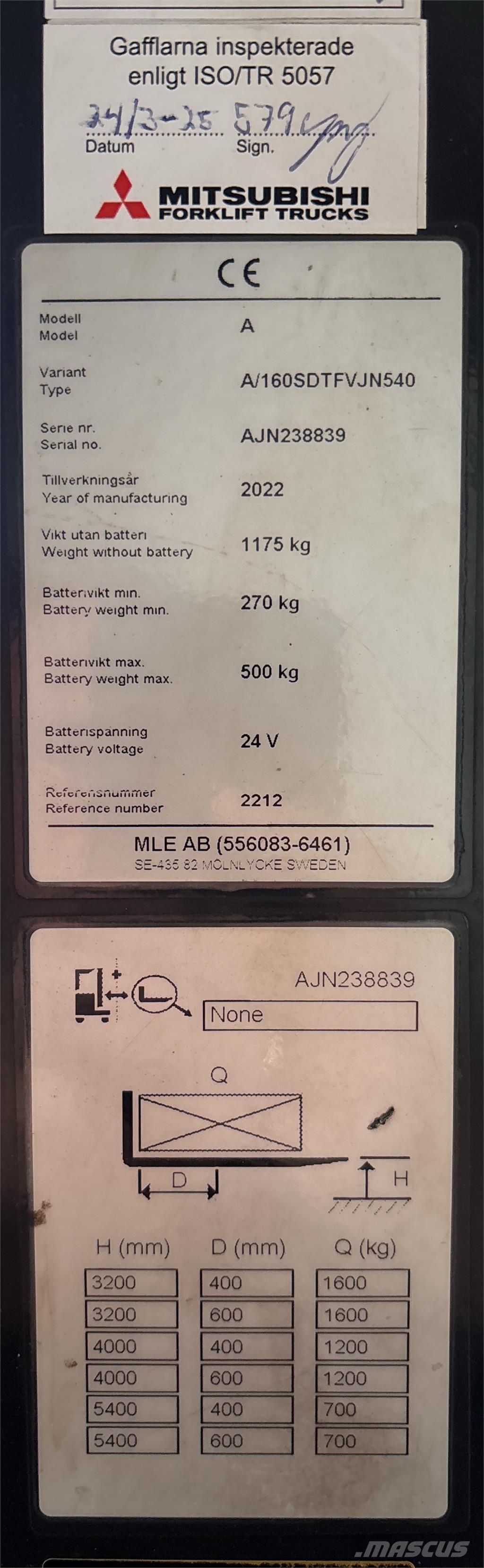 Atlet A160 Zelfrijdende stapelaars