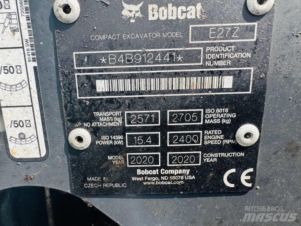 Bobcat E27z Minigraafmachines < 7t