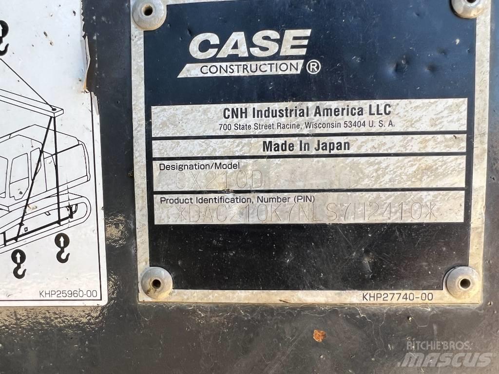 CASE CX 210 D Rupsgraafmachines