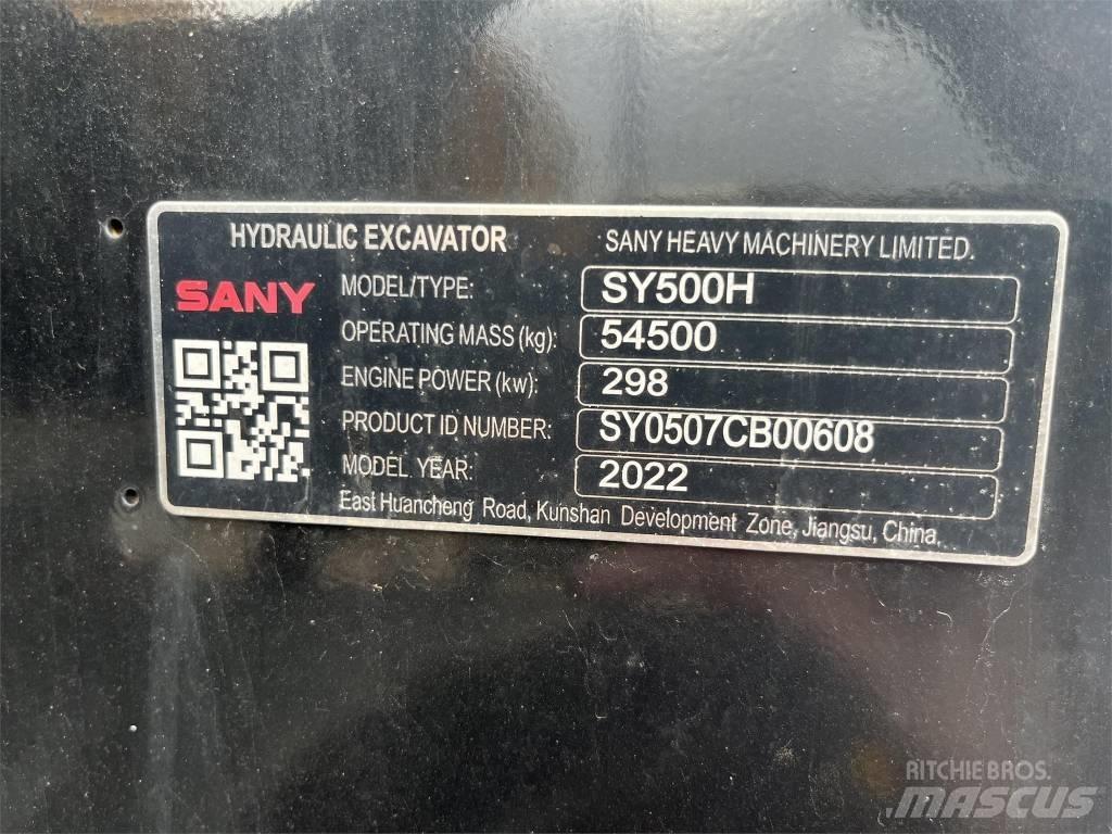 Sany SY 500 H Rupsgraafmachines