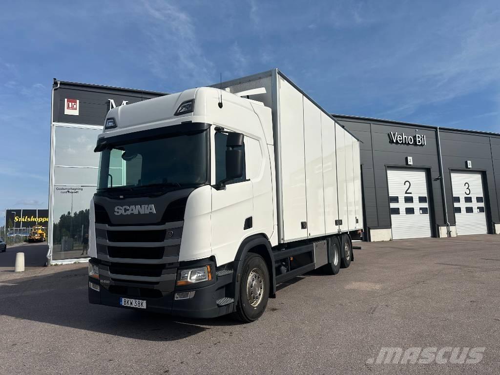 Scania R 450 6x2 Bakwagens met gesloten opbouw