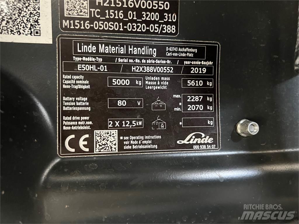Linde E50HL-01 Elektrische heftrucks