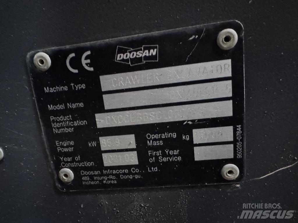 Doosan DX 140 LCR-5 Rupsgraafmachines