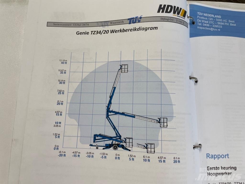Genie TZ 34/20 Aanhanger hoogwerkers