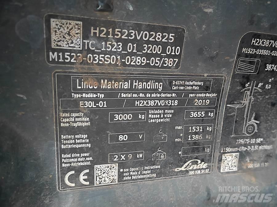Linde E30L-01 Elektrische heftrucks