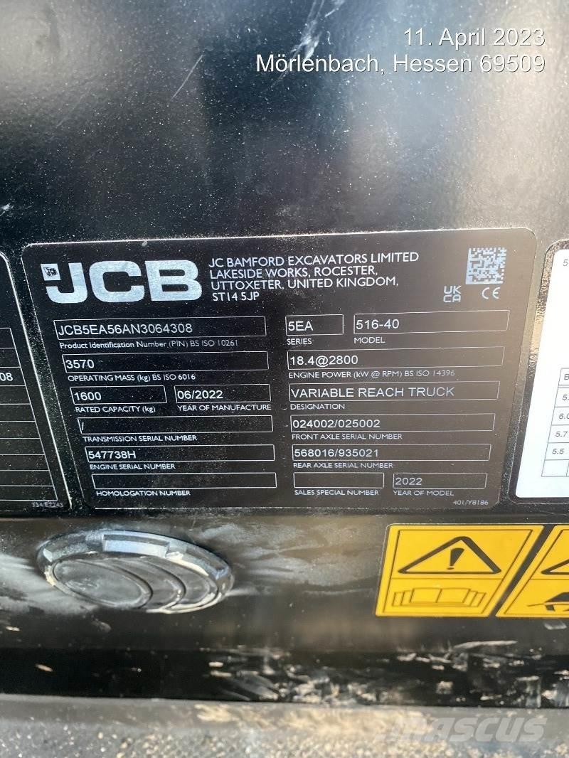 JCB 516-40 Verreikers