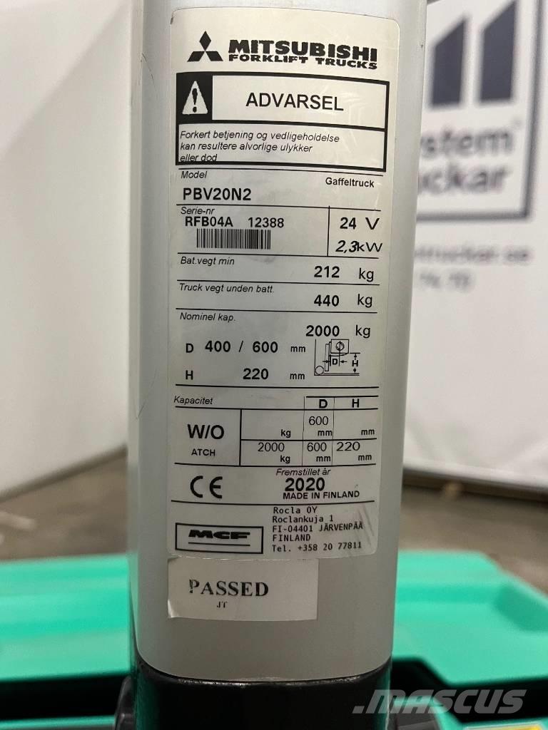 Mitsubishi PBV20N2 Meeloop stapelaar