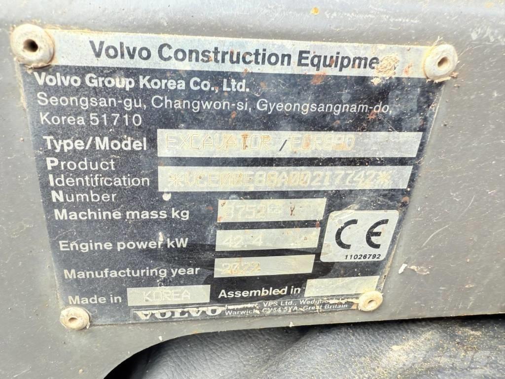 Volvo ECR 88 D PRO Midigraafmachines 7t - 12t