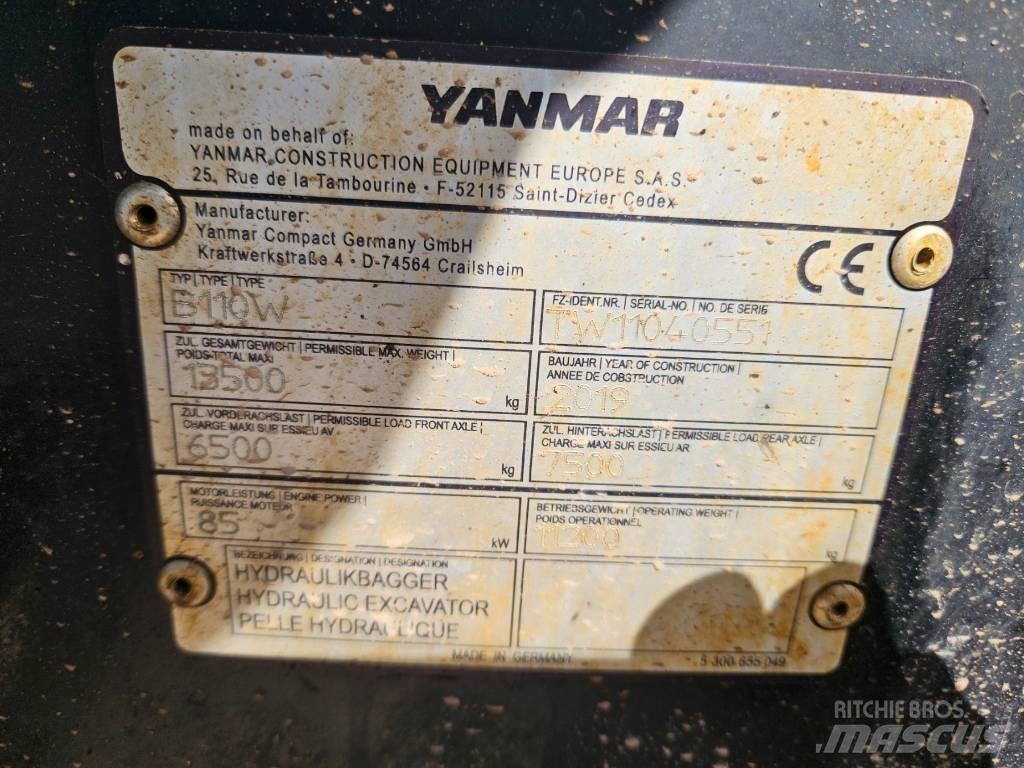 Yanmar B 110 W Graaf-laadcombinaties