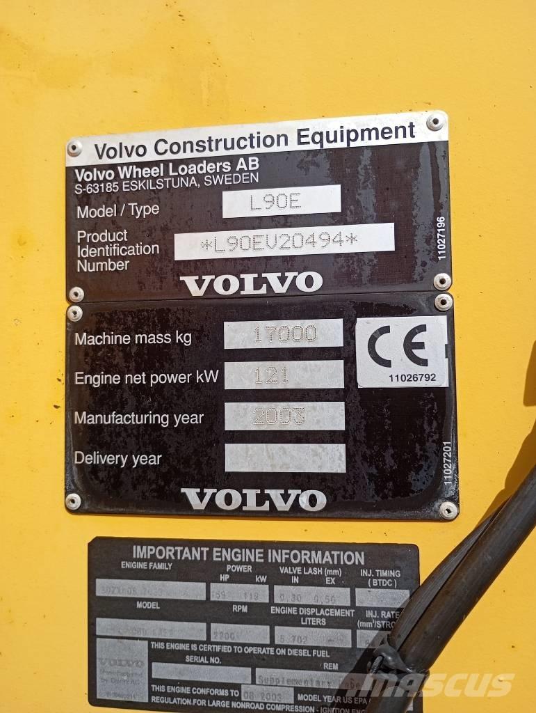 Volvo Radlader L90E Wielladers