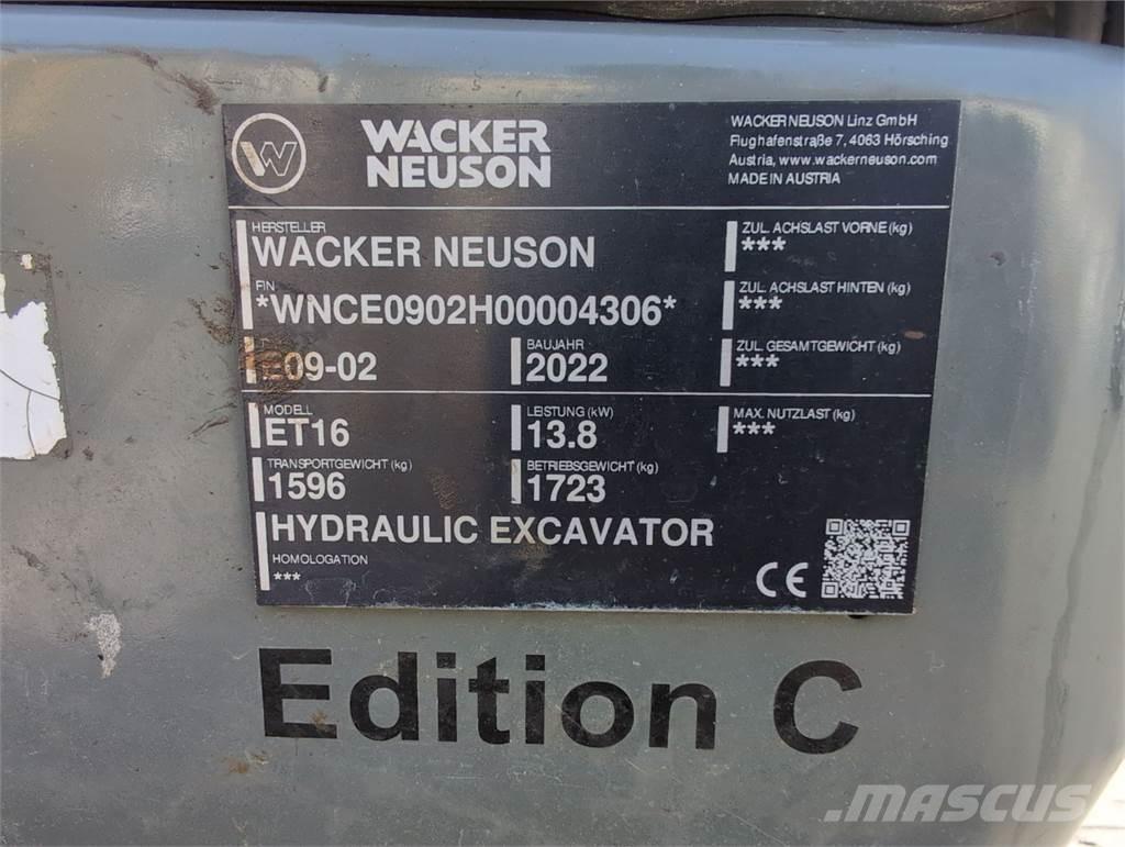 Wacker Neuson ET16 Rupsgraafmachines