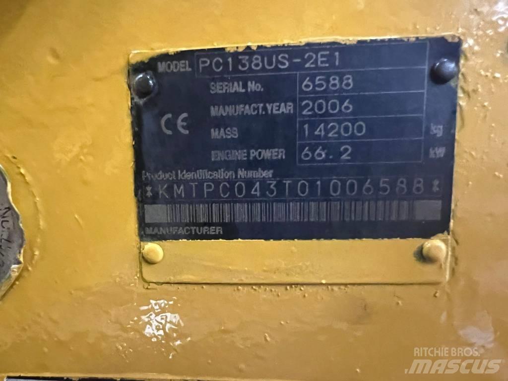Komatsu PC 138 US Rupsgraafmachines