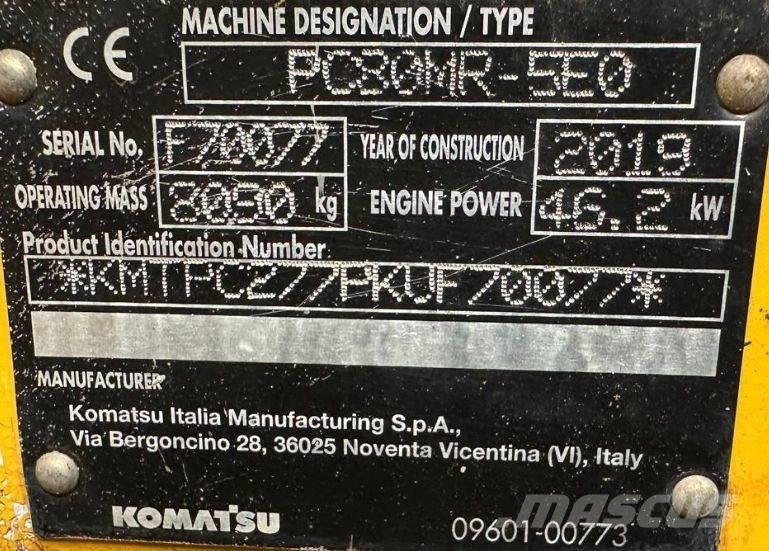 Komatsu PC 80 MR-5EO Midigraafmachines 7t - 12t