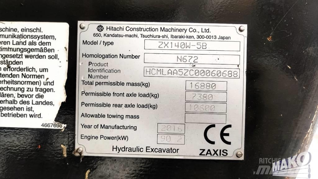 Hitachi ZX 140 W-5 Wielgraafmachines