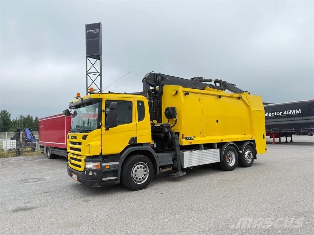 Scania P380 6x2*4 Vlakke laadvloer met kraan