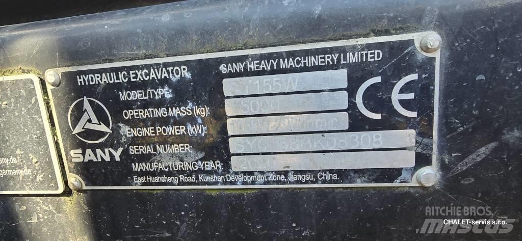 Sany SY 155 W Wielgraafmachines