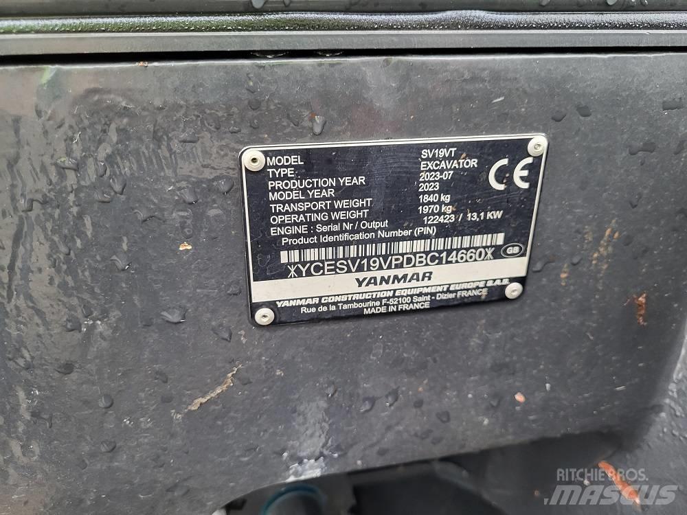 Yanmar SV 19 VT Minigraafmachines < 7t