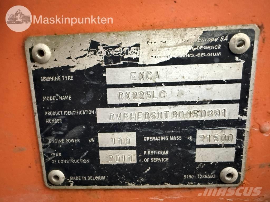 Doosan DX 225 LC Rupsgraafmachines