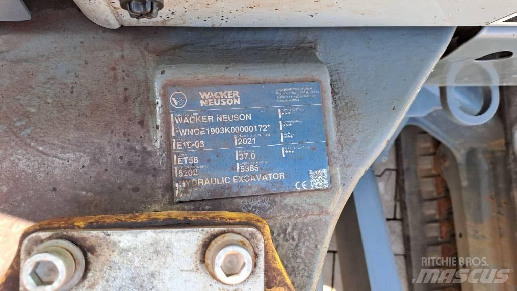 Wacker Neuson ET58 Rupsgraafmachines