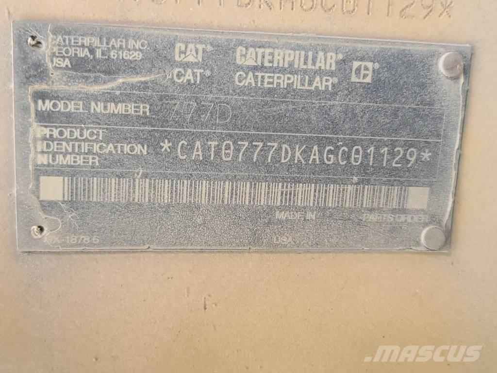 CAT 777 D Knik dumptrucks
