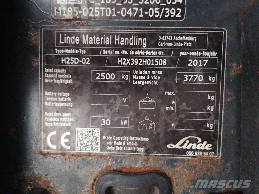 Linde H25D-02 Diesel heftrucks