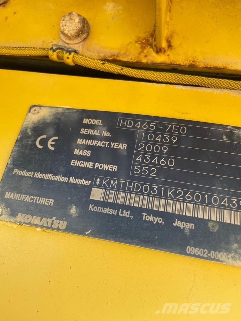 Komatsu HD 465-7 E0 Starre dumpers
