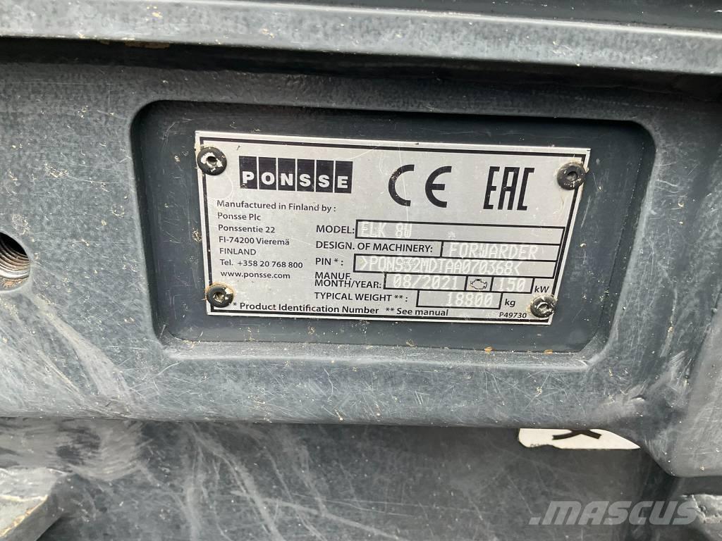 Ponsse ELK 8W Uitrijwagens