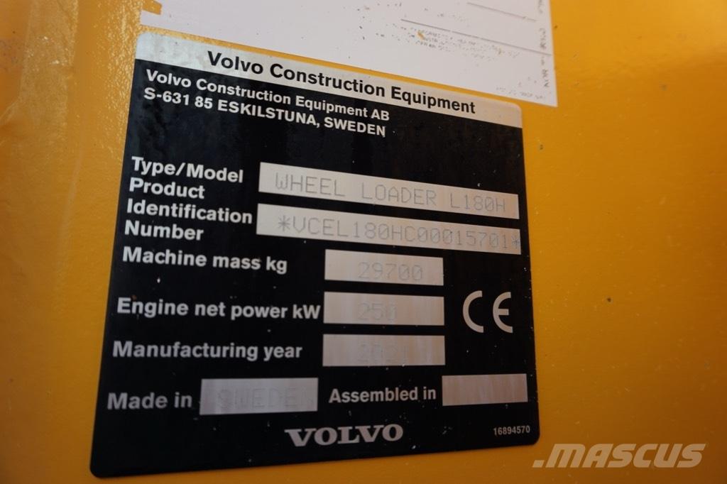 Volvo L 180 H Wielladers