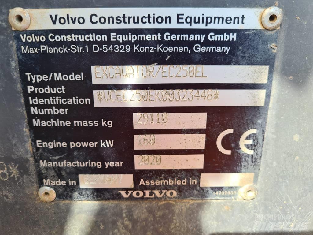 Volvo EC250 E L Rupsgraafmachines