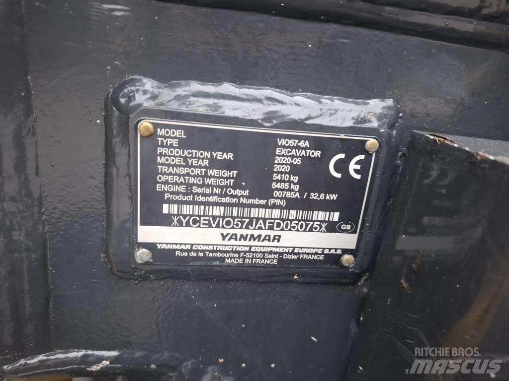 Yanmar Vio 57-6A Minigraafmachines < 7t