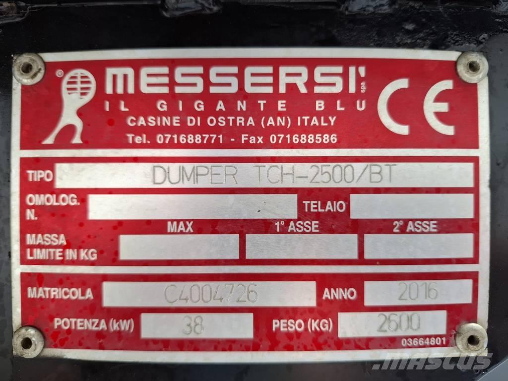Messersi TCH 2500 BT Rupsdumpers