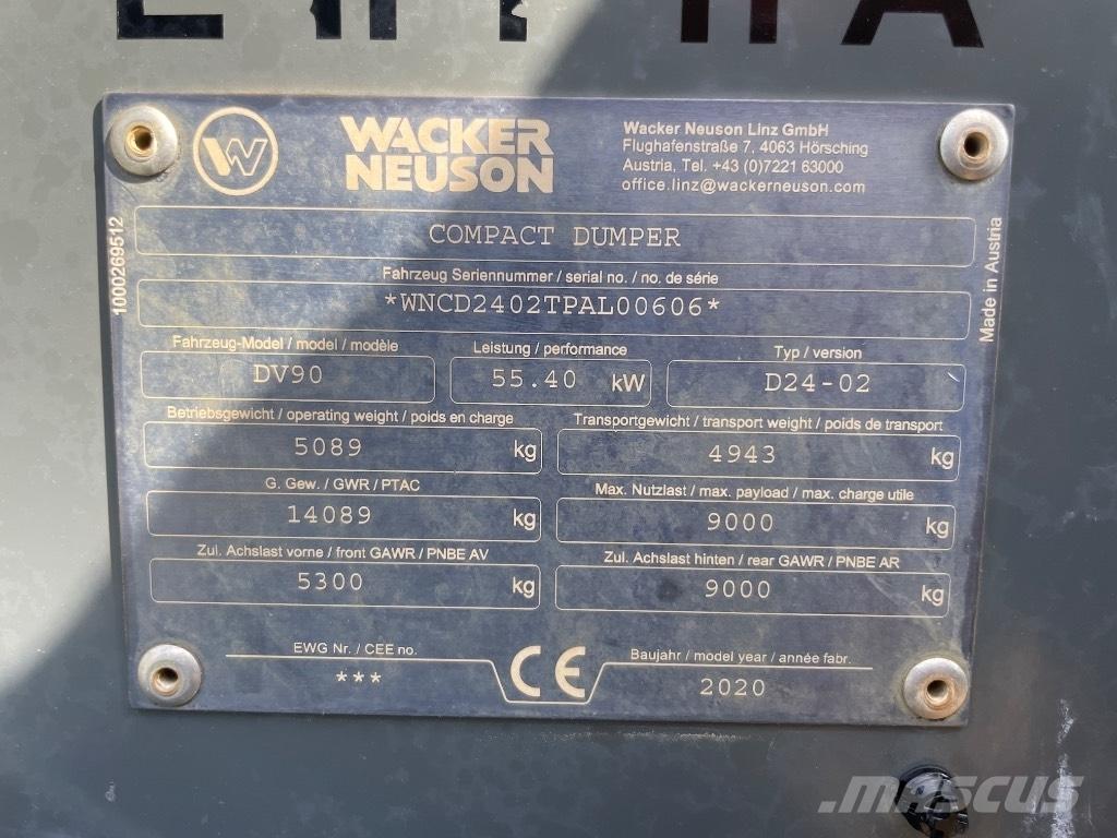 Wacker Neuson DV90 Mini Dumpers