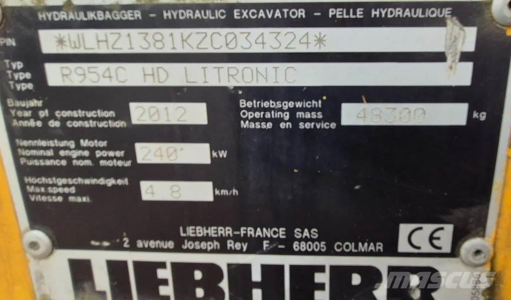 Liebherr r954c Rupsgraafmachines