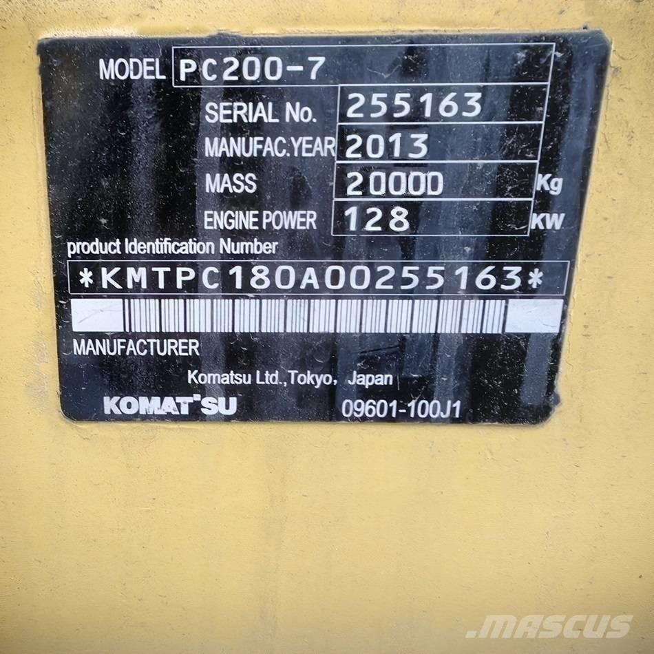 Komatsu PC 200-7 Rupsgraafmachines