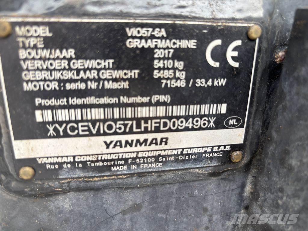 Yanmar YAN VIO57 Minigraafmachines < 7t