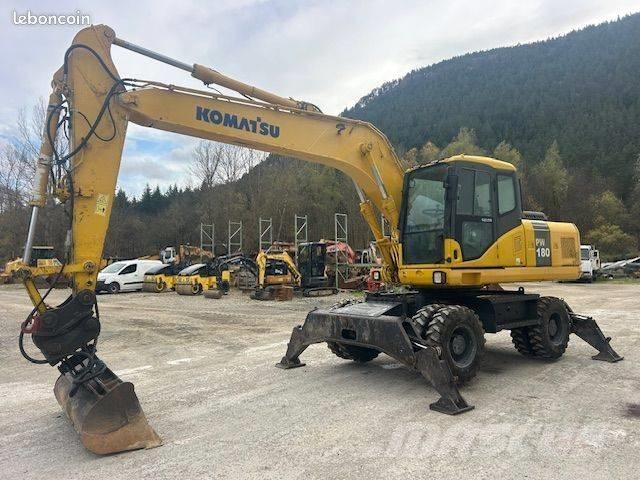 Komatsu PW 180 Wielgraafmachines