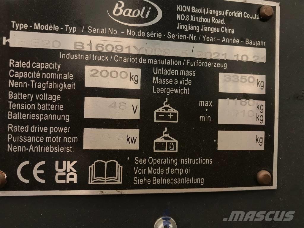 Baoli KBE 20-N Elektrische heftrucks