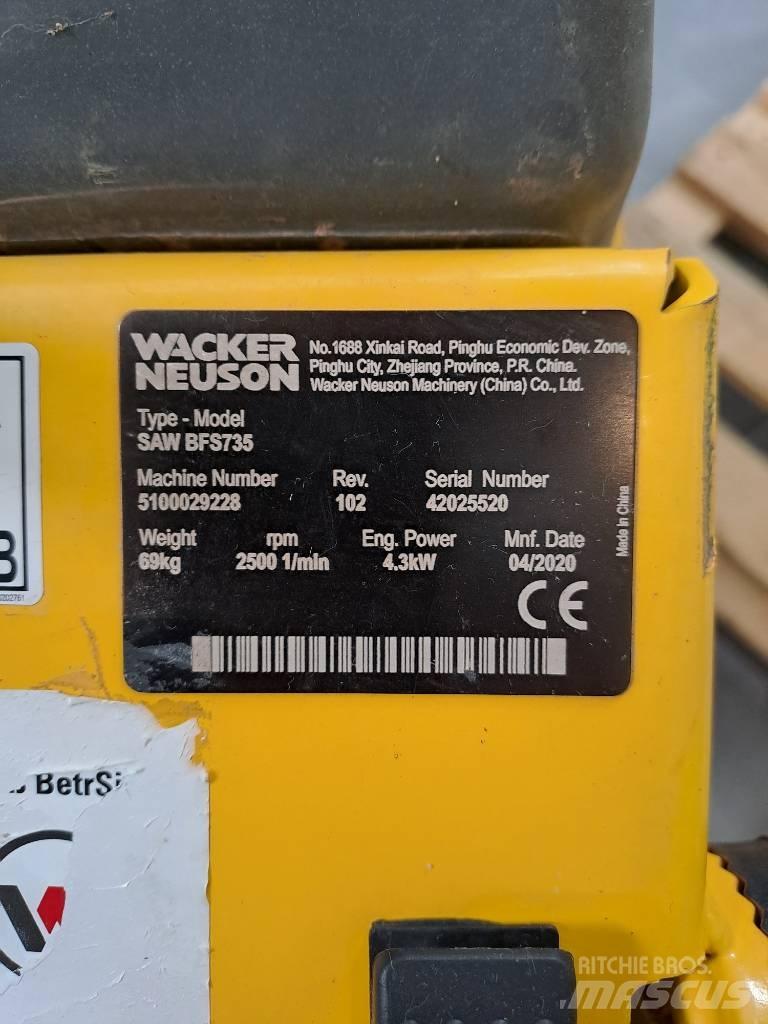 Wacker Neuson BFS735 Steen en betonzagen