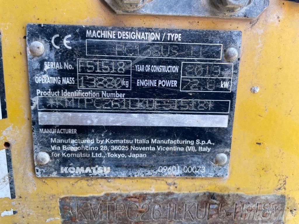 Komatsu PC 138 US-11 Rupsgraafmachines