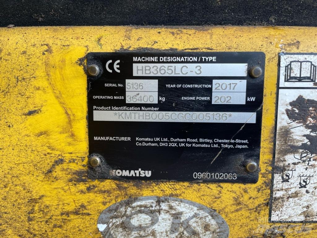 Komatsu HB 365 LC3 Rupsgraafmachines