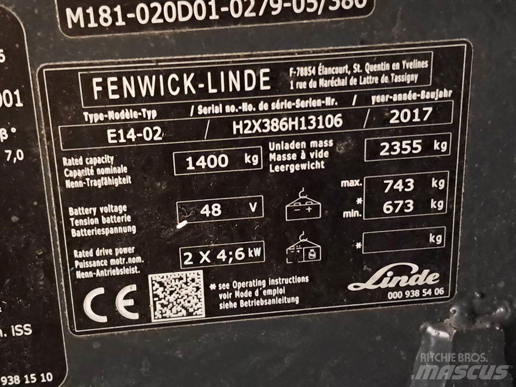 Linde E14-02 ion Elektrische heftrucks