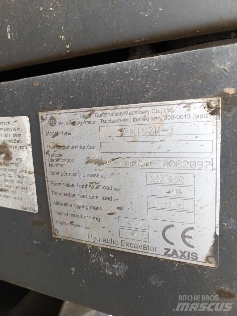 Hitachi ZX 190 W-3 Wielgraafmachines