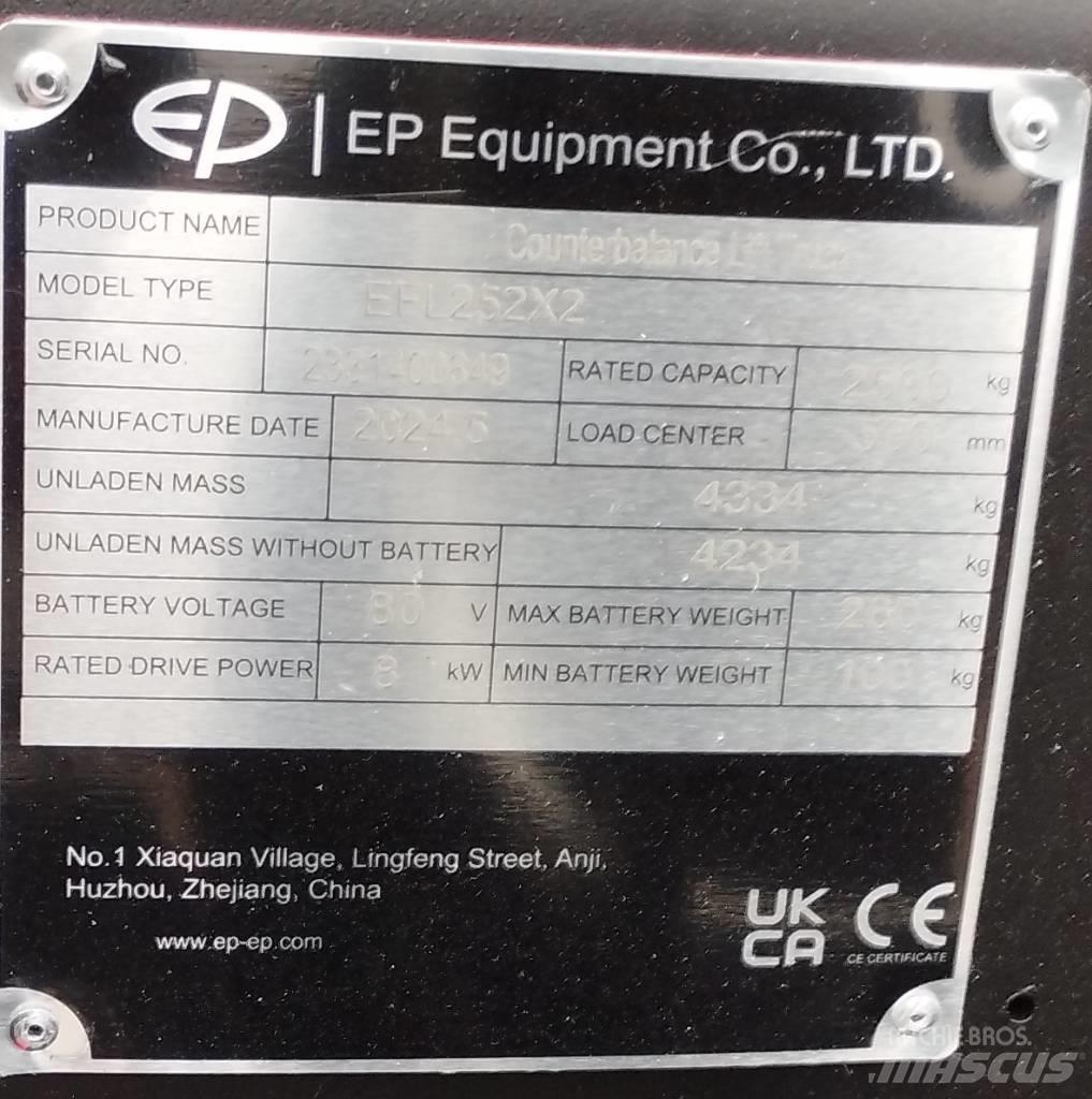 EP EFL 252 X LI-ON Elektrische heftrucks