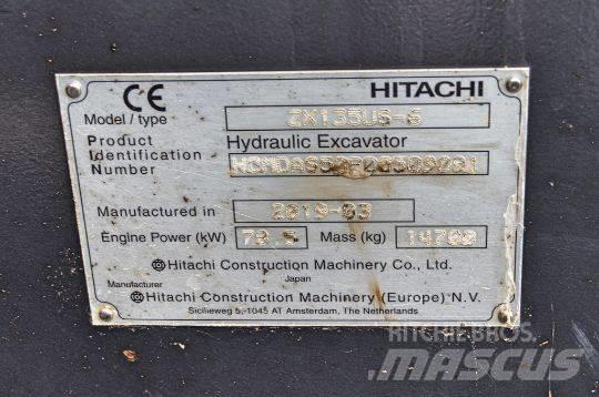 Hitachi ZX135 US-6 Rupsgraafmachines