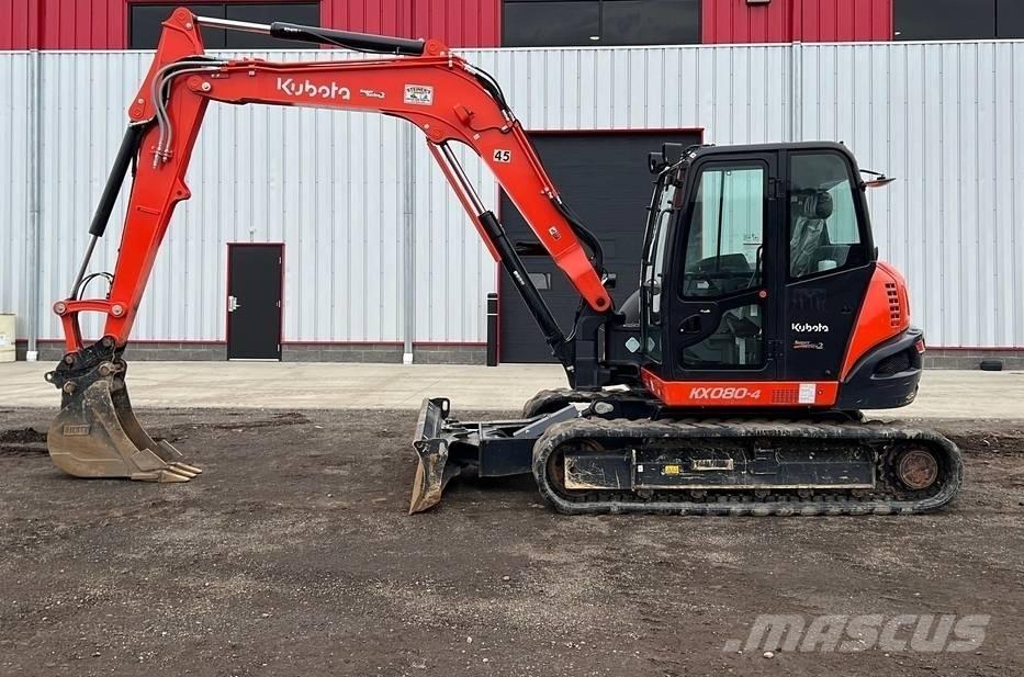 Kubota KX 080-4 Midigraafmachines 7t - 12t